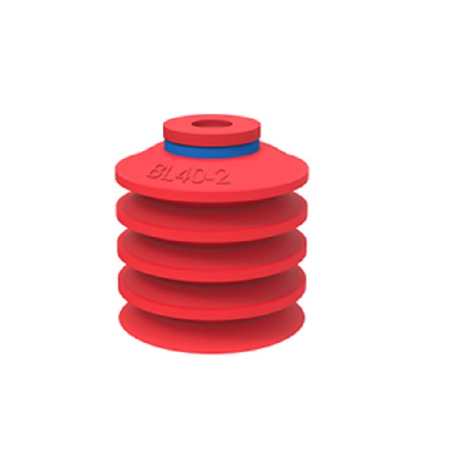 瑞典進口PIAB BL40-2型 紅色波紋硅膠吸盤